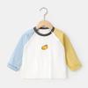 Camiseta de Manga Larga para Niño Vestido de Primavera para Bebé Ropa de Primavera para Niños Camiseta Base Primavera y Otoño Top para Bebé de Niña Dibujo Animado