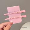 Clip para raíz de cabello color caramelo, esponjoso, para peinar, horquilla sin costuras, clip para flequillo lateral, artefacto posicionador de partición, clip de pico de pato, horquilla