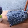 Cabeza de Mopa de Algodón al por Mayor Mopa de Tiras Mango Completamente de Madera Tira Larga para el Hogar de la Vieja Escuela Mango de Toalla de Cabeza Redonda