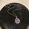 Colar Gota D'água de Zircônia Estilo Palácio Retrô Corrente de Clavícula de Design de Nicho de Luxo Leve Acessórios de Colar Modernos Tendência Versáteis Atacado