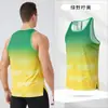 Chaleco Deportivo para Hombre, Verano Transpirable de Secado Rápido Perforado para Correr Fitness Maratón Top sin Mangas con Logo Personalizable