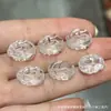 Mortero de Cristal Blanco Natural Cuentas Retorcidas en Forma de Lazo Accesorios de Cuentas Sueltas Pulsera de Cuentas Hecha a Mano para Bricolaje Accesorios de Cuentas de Buda