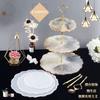 Yixing DIY Transfronterizo Estilo 2 Ins Bandeja de Tres Niveles con Forma de Flor Plato de Frutas Bandeja de Té Mesa Fruta Molde de Silicona