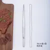 Pinças para Churrasco Coreano de Aço Inoxidável Pinças para Churrasco Japonês Pinças para Cozinhar Alimentos Conjunto de Pinças Estendidas para Bife