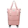 Bolsa de Viaje Multifuncional para Viajes Cortos, Portátil, Gran Capacidad, Bolsa de Gimnasio, Ligera, para Alojamiento de Parto, Almacenamiento, Viaje de Negocios, Bolsa de Equipaje Pequeña
