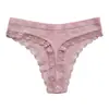 Tanga Europeo y Americano Sexy de Encaje de Algodón Puro para Mujer Tanga de Encaje Sexy Puro Deseo