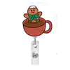 Soporte de Insignia Retráctil de Rebote Navideño de Amazon Insignia de Personal Navideño Hebilla de Fácil Extracción Hebilla de Insignia