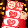 Sobres Rojos Plegables de Nuevo Estilo para Cumpleaños de Personas Mayores, Padres, Abuelos, Bendiciones de Longevidad, Sobres Rojos de Felicitación de Cumpleaños