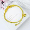 Tienda de oro con método antiguo de oro y flor de cerezo de oro moneda de cobre estrella luna pulsera cobre chapado en oro cuadrado accesorios de moneda de cobre nicho todo-partido