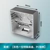 Hong Kong y Macao Enchufe británico 13A USB con enchufe de carga rápida Tipo-c Interruptor de luz eléctrico estándar Su Ying panel de plástico gris