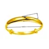 Pulsera de Deslizamiento Suave Directa del Fabricante, Pulsera Lisa Simple, Joyería de Pulsera Lisa Estilo Concubina Imperial Deslizante