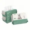 Toalla facial desechable, patrón de perla blanco puro engrosado, toalla de limpieza suave, extraíble, doble uso para fines secos y húmedos, toalla pequeña