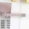 Pinza para el Cabello de Cristal Azul con Sal Marina Coreana para Mujer, Pinza de Alto Nivel para Flequillo Lateral, Exquisita Horquilla para Cabello Suelto, Pinza de Pato Accesorio para el Cabello