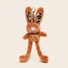 Llave de Peluche de Conejo Extraíble con Estampado de Leopardo Más Vendido, Llavero Creativo de Moda, Muñeco Colgante para Mochila de Pareja para Alivio del Estrés