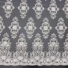 Tecido de renda com miçangas, tubo de renda com miçangas, tecido artesanal em estoque, fornecimento, decoração suave para casa, acessórios para vestido de noiva, malha completa