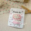 Novo Estilo Tecido Flor Infantil Hairpin terno Bonito Menina Xadrez Acessórios para o Cabelo Hairpin Kid Baby's BB Clip