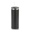 Vaso Termo Recto de Acero Inoxidable de 18oz con Popote Vaso de Agua Fría al Vacío Vaso al Por Mayor de Fábrica