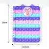 Cuaderno de descompresión A5 cuaderno de colores papelería de descompresión para estudiantes de primaria bloc de notas de silicona espiral de unicornio venta al por mayor