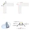 Kit de carcaça com ranhura de alumínio kit de fita de LED acessórios de ranhura de alumínio para LED ranhura de lâmpada embutida acessórios de ranhura de alumínio para teto