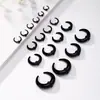 Ventas Directas de Fábrica de Expansores de Oreja en Forma de Cuerno con Cubiertas de Cuero, Expansores de Oreja Puntiagudos en Forma de U, Kits de Cartílago de Oreja al Por Mayor