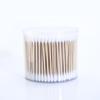 Hisopos de Algodón Desechables 300 Palitos Cilíndricos de Bambú Hisopos de Algodón Punta de Algodón Absorbente Redondos de Doble Punta Limpieza Belleza Maquillaje Hisopos de Algodón