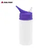 Botella de Agua de Transferencia Térmica Portátil para Exteriores Botella de Agua para Coche Ciclismo Exportación Deportiva Boca de Águila Botella de Agua con Popote Impresión de Patrón de Logo
