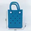 Bolsa Eva de Gelatina Pode Ser Acessórios DIY, Bolsa com Furos, Bolsa Fofa para Férias de Verão na Praia, Bolsa de Mão Simples para Mulheres, Versátil