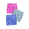 Nuevos Shorts de Yoga Ajustados Tie-dye Transfronterizos Cintura Alta Ajustados Cadera Pantalones Deportivos para Correr Entrenamiento Fitness
