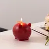 Molde de Silicona de Cerdo Estéreo 3D Amapola DIY Cerdo Gordo Aromaterapia Regalo Adorno de Vela Molde de Yeso