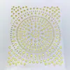 Venta al por mayor del fabricante Pegatinas de Arte para Uñas Estéreo 3D Estampado en Caliente Línea Francesa Pegatinas para Uñas Círculo Punto Joyería para Arte de Uñas Oro