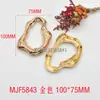 Hebillas Decorativas para Trajes de Baño Europeos y Americanos, Hebillas de Aleación con Formas Especiales, Accesorios para Ropa, Hebillas para Equipaje y Zapatos, Accesorios de Cadena, Hebillas de Aleación de Zinc tipo Horsebit, Ropa