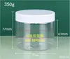 Frasco de Plástico PET Transparente en Stock 100ml Plástico para Yogurt Seco Frasco Vacío 500g Botella de Boca Ancha Grado Alimenticio