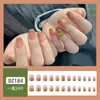 Uñas Portátiles Hechas a Mano al por Mayor Xiaohongshu Douyin Manicura Mariposa Destello Plateado Parche de Uña Portátil
