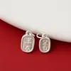 Colgante de Plata de Ley 999 de Paz y Salud Accesorios Pulsera de Cuerda Trenzada Hecha a Mano DIY Atrae Riqueza y Bendiciones Pequeño Colgante Propicio y Satisfactorio