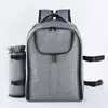 Mochila de picnic exterior transfronteriza, bolsa de hombro doble aislada para acampar, bolsa de hielo gruesa de gran capacidad, bolsa de picnic conveniente a prueba de fugas