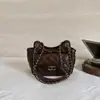 Bolsa de Hombro Cruzada Pequeña para Mujer, Estilo Chanel Retro, Bordado de Puntos de Diamante, Otoño Invierno, Nueva, Exquisita, Elegante, Sensación de Alta Gama