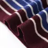 Roupas Femininas Transfronteiriças Lançamentos Primavera 2026 Estilo Europeu e Americano Moda Versátil Suéter de Malha Listrado de Manga Longa Gola Alta 9598005