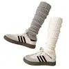 Calcetines Holgados Estilo Coreano Tejidos Cálidos Adelgazantes para Pantorrilla Calcetines JK Versátiles Retro Modernos para Otoño e Invierno