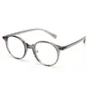 8173 Gafas de Montura Lisa Tr90 Marrón Frío Xiaohongshu Montura Redonda de Moda de Alta Gama para Mujer Montura para Gafas de Miopía para Hombre