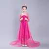 Vestido de Princesa Congelada de Comercio Exterior para Niñas 2024 Día del Niño Vestido de Lentejuelas Vestido de Fiesta de Fin de Año Regalo de Cumpleaños