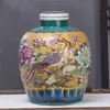 Jarra de Cerámica Jingdezhen para Vino Licorera 10 Jin 20 Jin 30 Jin Paquete de 25 kg Sellada Jarra de Vino Vintage con Boquilla
