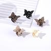Pinza de Mariposa de 2.5 cm de tamaño pequeño para Mujer Nuevo Verano Princesa Cabeza Pinza para el Cabello Texturizada Esmerilada Flequillo Pinza para Cabello Roto