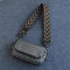 Bolsa de ombro casual com vários bolsos da marca Trendy, bolsa transversal de couro coreana, bolsa quadrada pequena e estilosa, mochila pequena, bolsa para celular