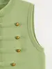 Chal de punto sin mangas con cuello redondo anudado, superventas transfronterizo, nuevo para el verano 2026, moda europea y americana, top versátil y a la moda