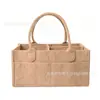 Bolsa de pañales de fieltro transfronteriza de gran capacidad bolsa de almacenamiento para artículos varios bolsa para mamá para exteriores bolsa de almacenamiento de pañales de fieltro al por mayor