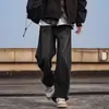 Jeans de Sarja Fina de Alta Qualidade Verão 2026 Masculino Solto Reto Elástico Tendência Casual Versátil Calça Longa Masculina Transfronteiriça
