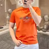 Camiseta de hombre de corte slim, lujo ligero, estilo europeo, cuello redondo, moda verano 2025, manga corta multiproceso, alta calidad