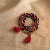 Pulsera Nueva de Madera con Cuentas Estilo Chino Antiguo, Lujo Ligero y Sensación de Alta Gama, Joyería de Moda y Temperamento Sencillo al por Mayor