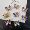 Colgante Sinfonía de Mariposa Cristal Tridimensional Super Brillante Moca Colgante Accesorios para Pulsera de Cuentas DIY, Collar, Pendientes Colgante
