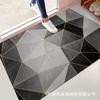 Alfombra Moderna Simple de Nivel de Entrada para Dormitorio, Tapete Antideslizante para Pies, Cocina, Baño, Puerta, Absorbente, de Secado Rápido, Antideslizante y Seguro